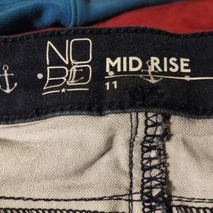 Anchor designed buttonfly shorts